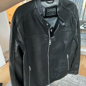 NEW GUESS leather jacket L size